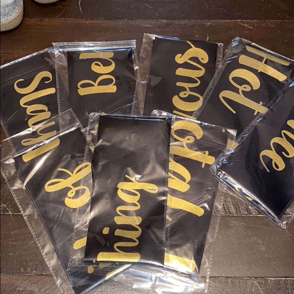 Bridal party sashes